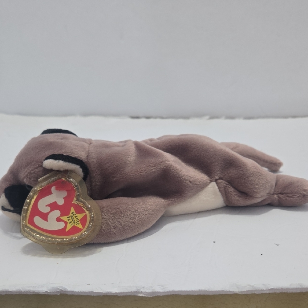Ty Plush Raccoon in Brown and Cream
